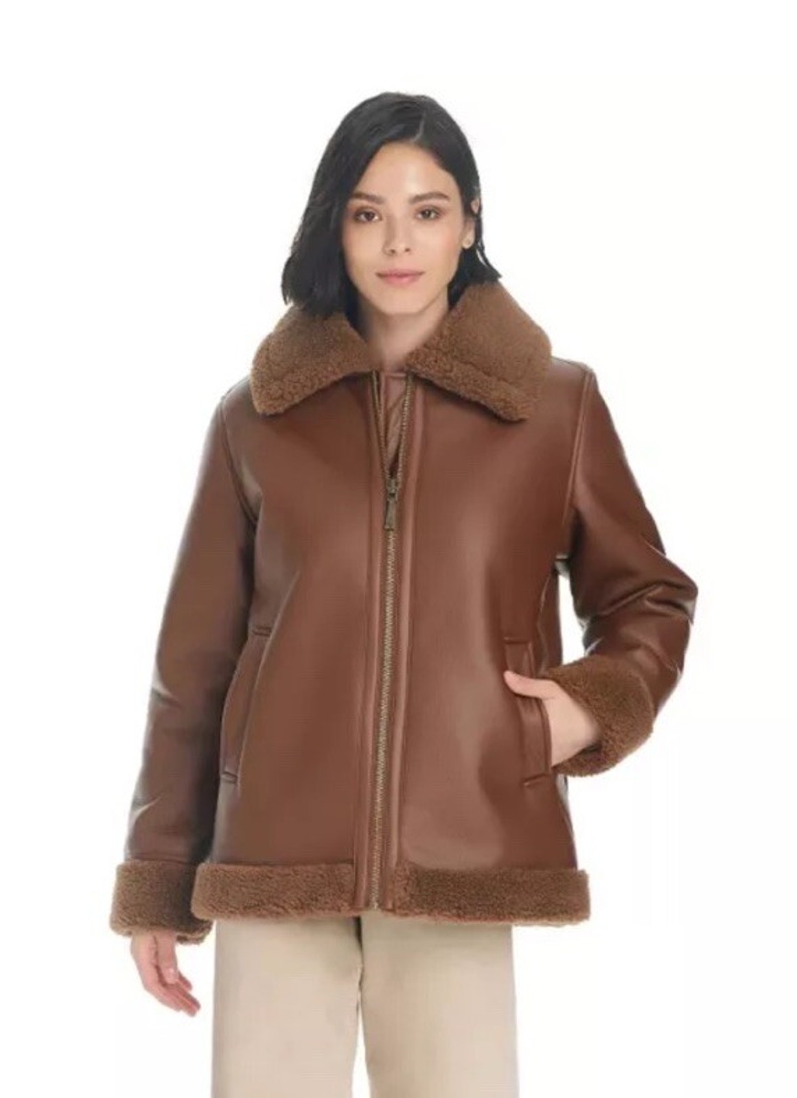 Koolaburra By Ugg Motorcycle Shearling Jacket Nwt
